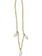 Tatu Moyo Gold Plated Steel Anklet with Pearls