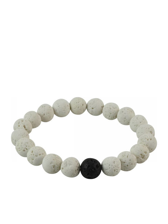 Kostibas Fashion Men's Bracelet with Lava Stones