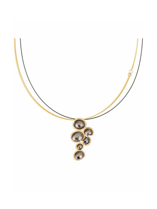 Paraxenies Necklace from Gold Plated Silver