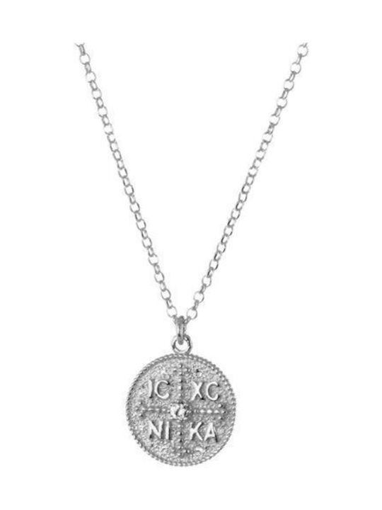Paraxenies Charm Amulett Konstantin aus Silber mit Zirkon