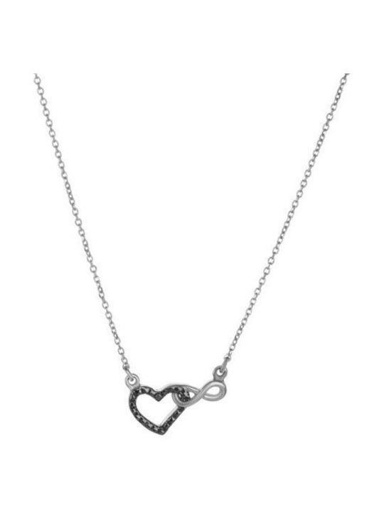 Paraxenies Halskette mit Design Herz aus Silber