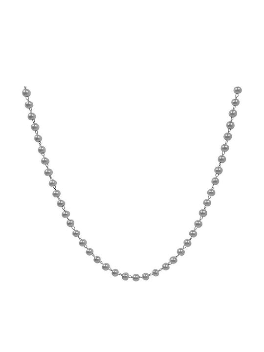 JT Necklace Rosary From Gold Plated Steel