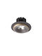 Rendl Light Studio Rotund Metalic Spot Încorporat cu LED Integrat și Lumină Alb Cald Maro 11.4x11.4cm. 1buc
