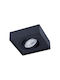 Eko Light Square Metallic Recessed Spot with Socket GU10 Black 1pcs