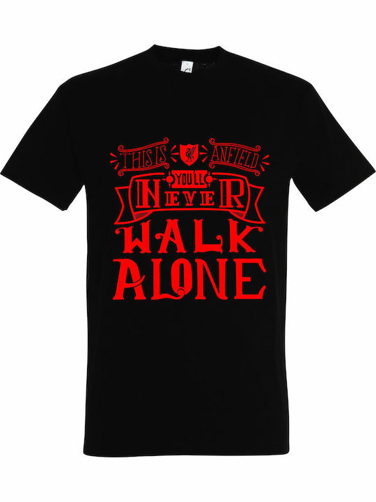 You Never T-shirt Black Cotton