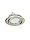 Orno Round Plastic Recessed Spot with Integrated LED and Cool White Light Silver 1pcs