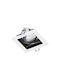 Orno Square Plastic Recessed Spot with Integrated LED and Cool White Light Black 1pcs