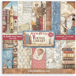 Stamperia Scrapbooking Față și spate 10buc SBBL132
