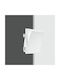 Fan Europe Animaap2 Square Plaster Ceiling Spot with E14 Bulb Base White 31.5x31.5cm
