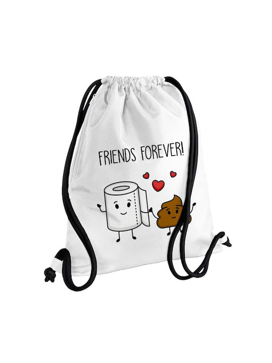 Koupakoupa Friends Forever Gym Backpack White