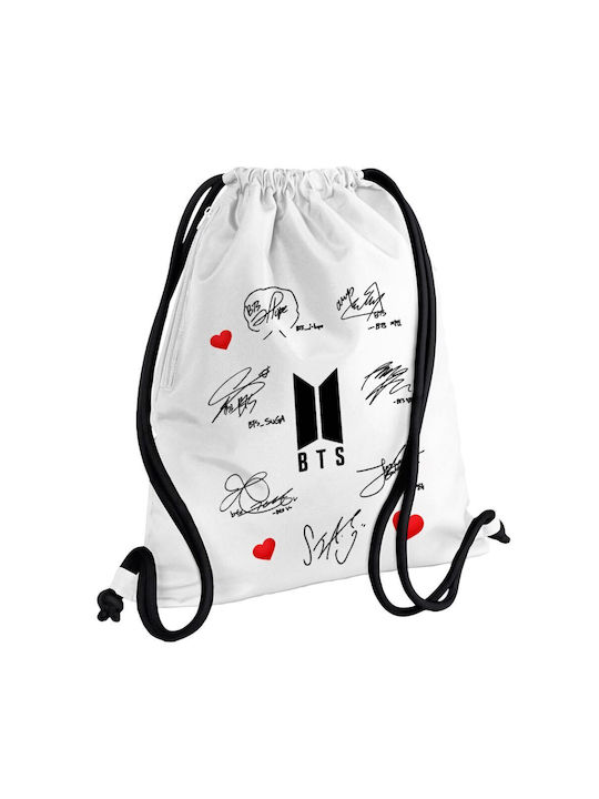 Koupakoupa Bts Signatures Gym Backpack White