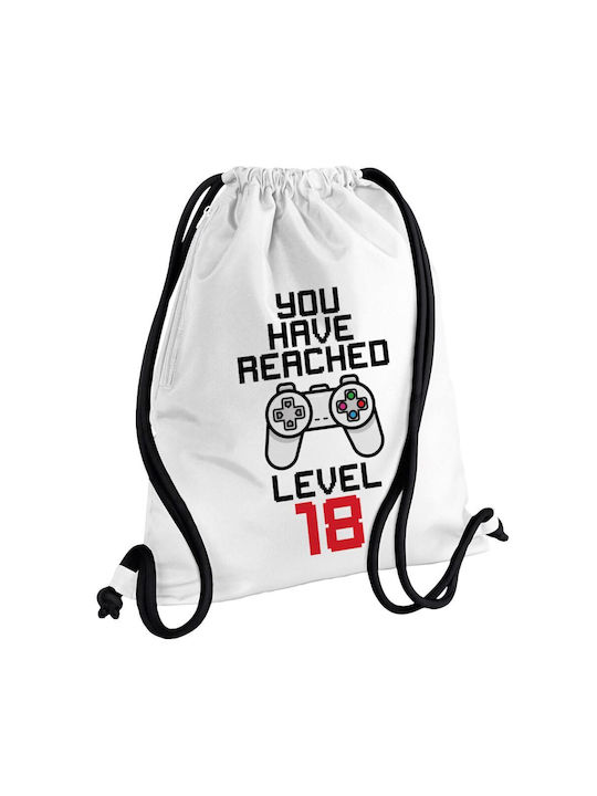 Koupakoupa You Have Reached Level Age Gym Backpack White