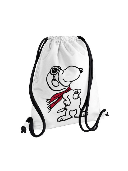 Koupakoupa Snoopy Ο Πιλότος Gym Backpack White