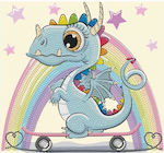 Diamond Dotz Ψηφιδωτό Dragon Skate Diamond Painting Canvas Kit