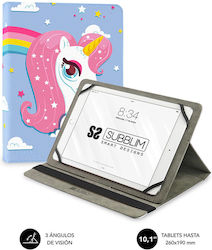 Subblim Funda Flip Cover Unicorn (Universal 10.1")