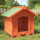 vidaXL Dog House Wooden Outdoor Brown 65x65x61.5cm
