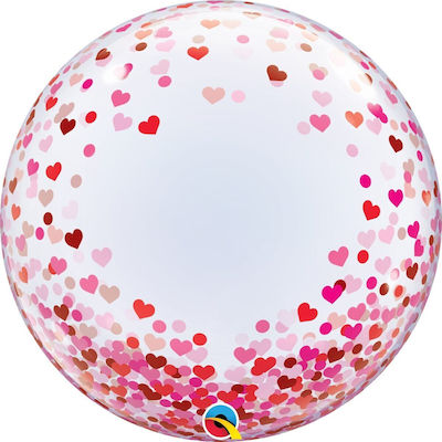 Balloon Bubble Valentine's Day Round Red