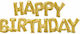 Balloon Foil Birthday-Celebration Letter Gold