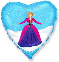 Balon Folie Inima Albastru 45buc