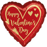 Balloon Foil Valentine's Day Heart Red 43cm