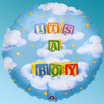 Balon Folie Jumbo Rotund Albastru 81buc