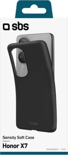 SBS SENSITY SOFT Umschlag Rückseite Schwarz (Honor X7)