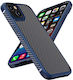 iPaky Carbon Fiber Задна корица Пластмаса Син (iPhone 14 Plus)