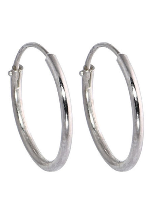Earrings Hoops made of Silver