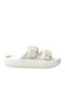 Flache Sandalen für Damen in Weiß Farbe