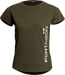 Pentagon Whisper Vertical T-shirt in Khaki Farbe