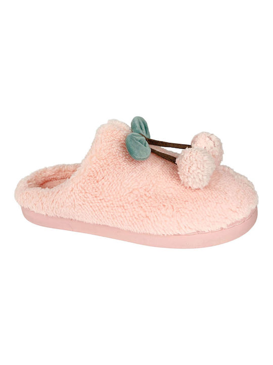 Ligglo Women's Slippers with Fur Pink SL-122-PINK