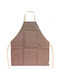 Waterproof Apron Brown 68x58cm