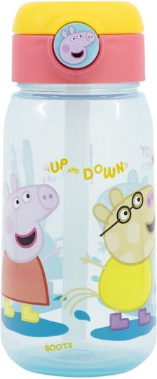Stor Peppa Pig Kids Water Bottle Peppa Pig Plastic with Straw 510ml