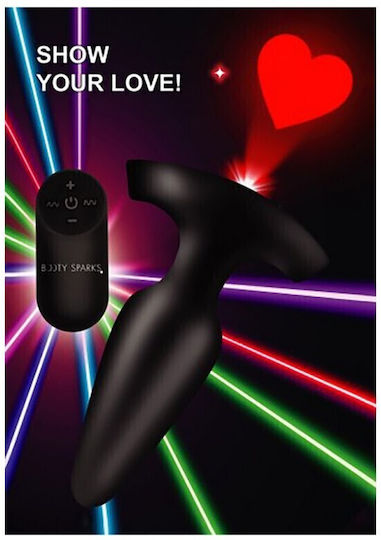 XR Laser Fuck Me Butt Anal Plug with Wireless Functionality and Vibration Large Black