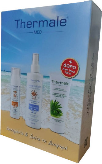 Thermale Family Set with Sunscreen Face Cream, Sunscreen Body Lotion & After Sun