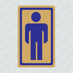 Infosign Self-Adhesive WC Men's Sign 17465