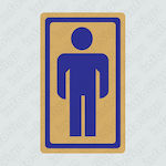 Infosign Self-Adhesive WC Men's Sign 17465