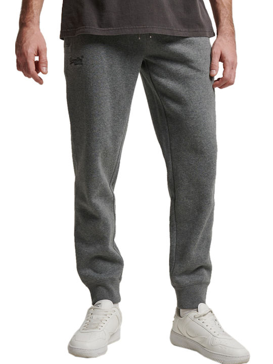 Superdry Men's Sweatpants with Rubber Gray