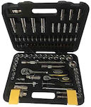 UYUS TOOLS Καστάνια με Καρυδάκια 1\2" & 1\4" 94τμχ