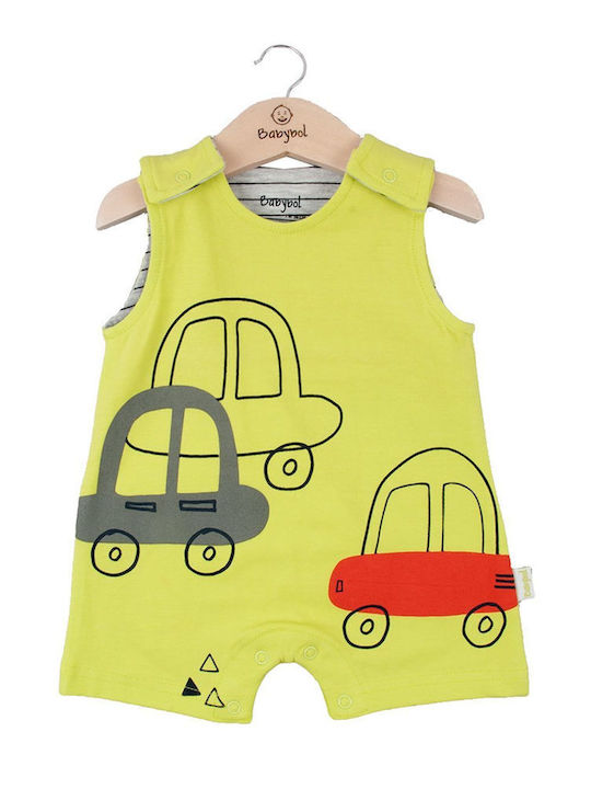 Babybol Baby Bodysuit Sleeveless Yellow