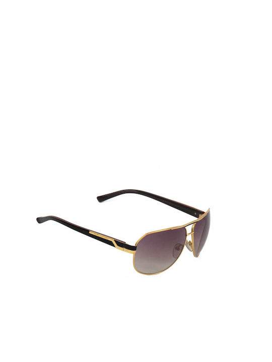 Marc Jacobs Sunglasses with Gold Metal Frame and Brown Gradient Lens MJ217S TJTYY