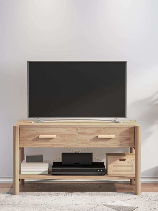 Particle Board / Solid Wood TV Furniture Natura...