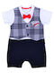 Axidwear Set Baby Strampler Kurzärmelig Marineblau