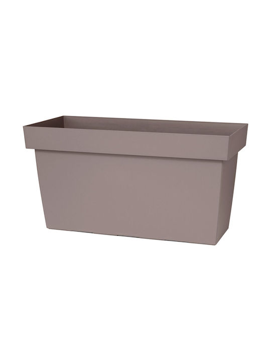Plastecnic Ζαρντινιέρα Πλαστική Μπεζ 80x37x42εκ.
