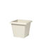 Plastecnic Γλάστρα Πλαστική Λευκή 19.6x19.6x16.4εκ.