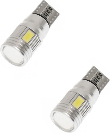 Lamps Car T10 / W5W / T15 / W16W Canbus LED 6000K Cold White 12V 5W 2pcs