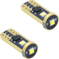 Λάμπες Αυτοκινήτου T10 / W5W / T15 / W16W Canbus LED 6000K Ψυχρό Λευκό 12V 5W 2τμχ