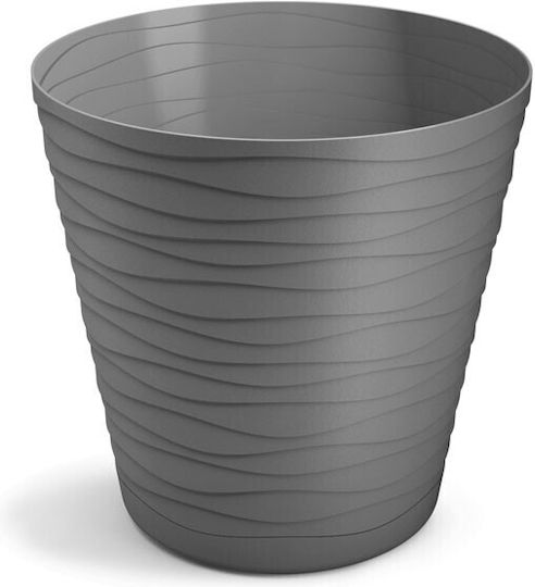 Don-Plast Γλάστρα Πλαστική Γκρι 21x21x21εκ.