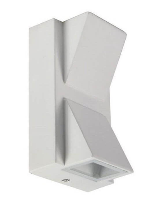 Universo Illuminazione Επιτοίχια Εξωτερική Πλαφονιέρα LED IP65 10W με Θερμό Λευκό Φως 8x14x6.8εκ.