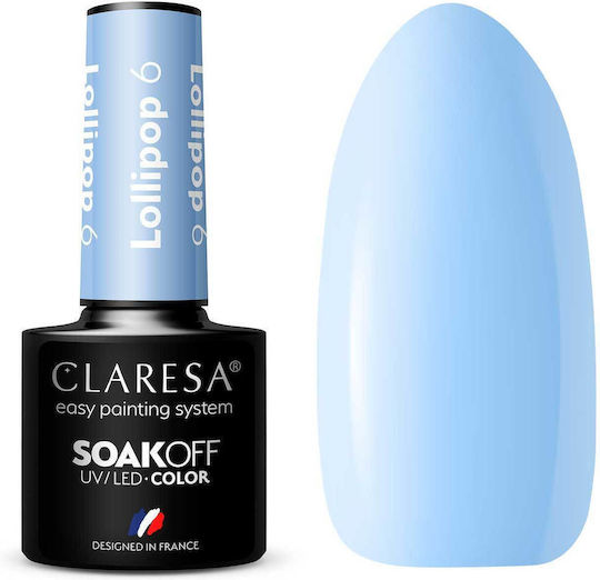 Claresa Lollipop 6 Ημιμόνιμο Βερνίκι Νυχιών Γαλάζιο 5ml